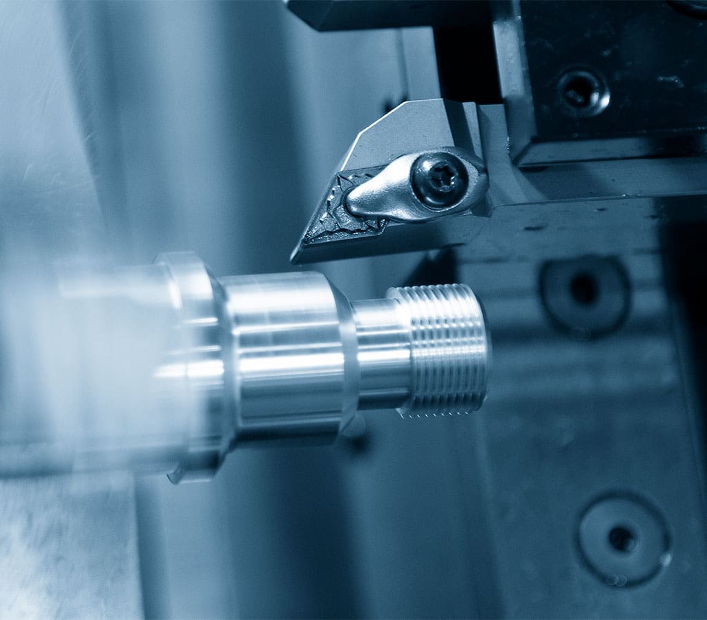 Secondary machining grooving cuts a narrow cavity or recess on the surface of a part, usually with a single-point cutting tool or a boring head.